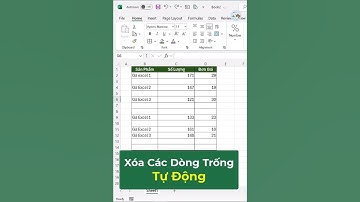 Cách xóa toàn bộ dòng trống trong Excel #shorts  #excel #exceltips