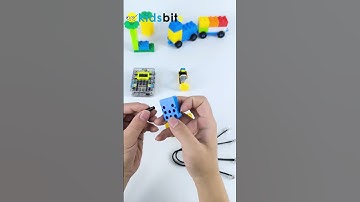 Want to know how a temperature sensor controls a block fan❓Come here‼️#kidsbits #stem #lego#diy