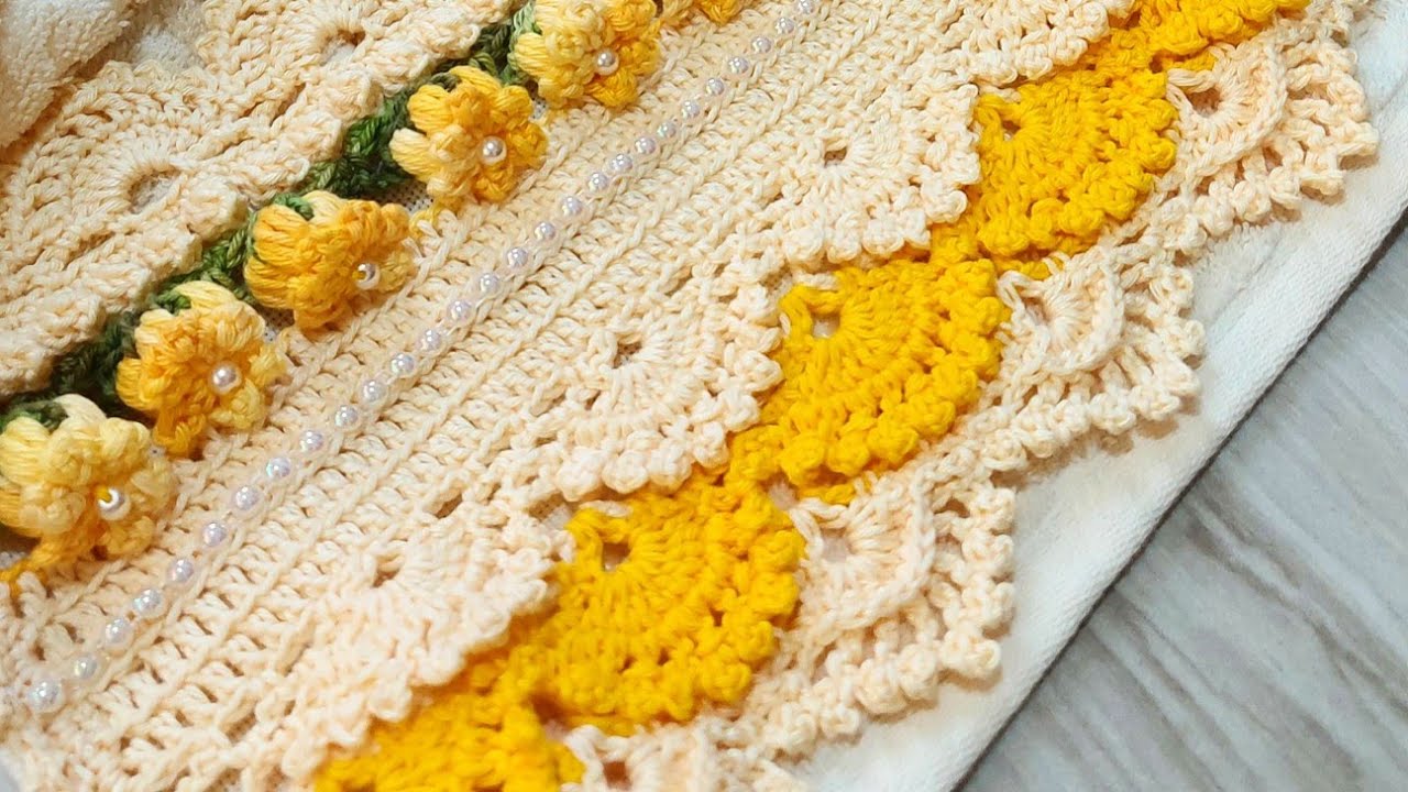 Aprenda Como Colar e Costurar Barrados nas Toalhas!