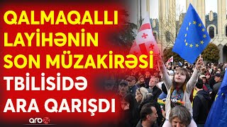 Tbilisidə Parlament binası mühasirədə: Etirazlar şiddətləndi - ANBAAN GÖRÜNTÜLƏR