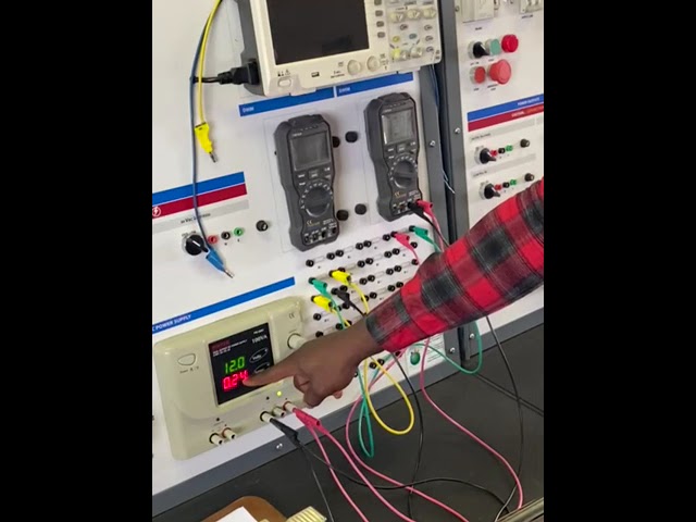 #5 Voltage Measurements for Resistive Series Circuit. class=