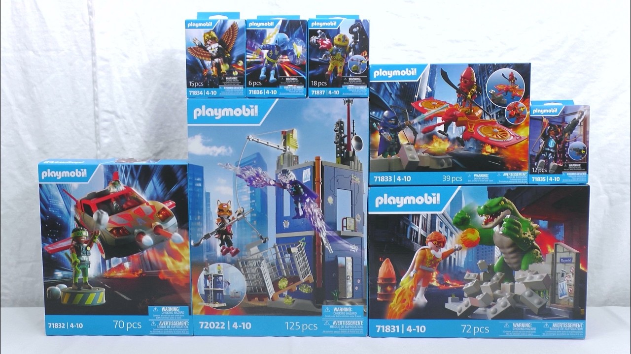 Nouvel unboxing Playmobil : la gamme des super-héros