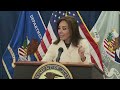 Pirro briefs press on DOJ investigation into Fed chair