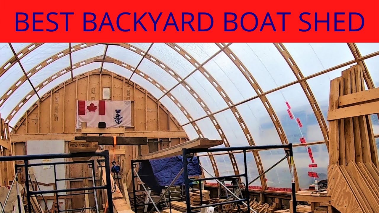 S2E21 Best Low Cost Backyard Boat Shed || Wave Rover goes on a Field Trip