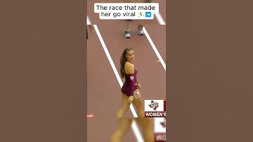The race that made her go viral 🏃‍♀️➡️. #shorts #trackandfield #athlete #athletics