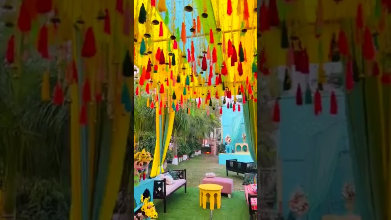 Unveiling the Vibrant Outdoor Haldi Ceremony Decor 