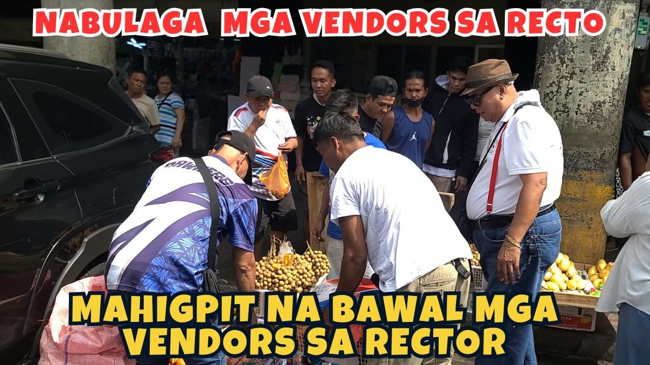 NABULAGA ANG MGA SNIPER NA VENDORS SA RECTO AVE  MAHIGPIT NA SILA NA PINAGBABAWALAN DITO