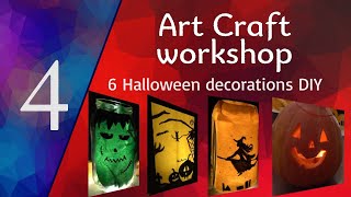 Halloween, 6 spooky ideas decorations DIY |  Art-Craft Workshop