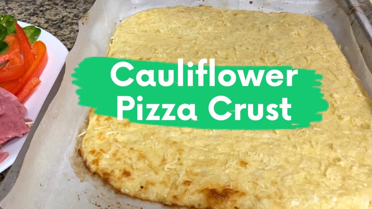 How To Make Cauliflower Pizza Crust Keto Pizza Crust Low Carb Pizza