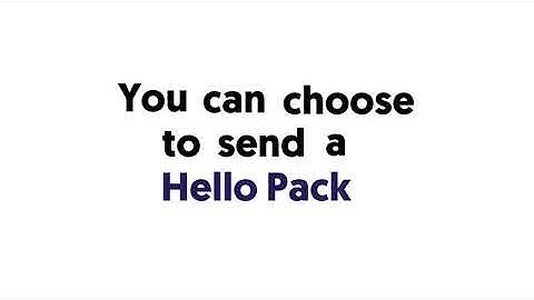 Create a contact and send a Hello Pack