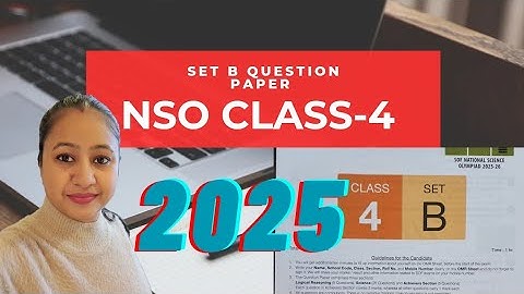 👋 SOF NSO CLASS-4 Set - B Question Paper 2025-2026 🤩 Questions 1-18 #nsoclass42025