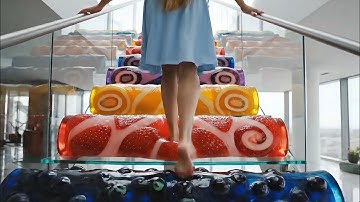 [AI ASMR] 12 Satisfying Dessert Staircases That Melt Stress Away 😴💛