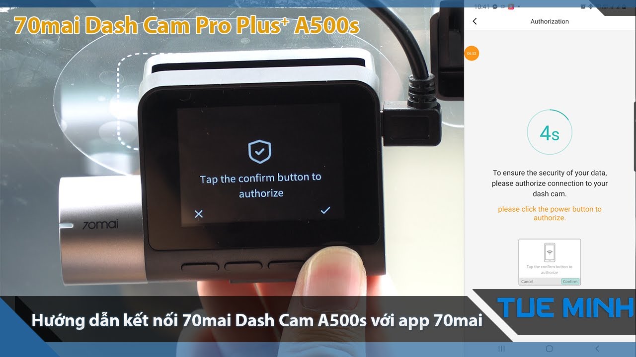 Hướng dẫn kết nối Camera hành trình 70mai Dash Cam Pro Plus+ A500s trên điện thoại