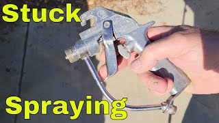 Airless spray gun stuck - what could be wrong? by mikethepainter 637 views 5 months ago 12 minutes, 9 seconds