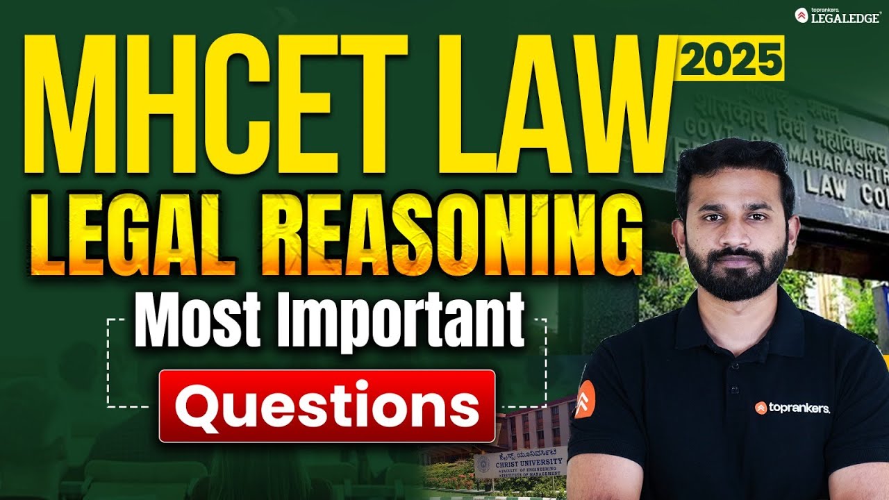 MH CET Law 2025: Important Legal Reasoning Questions Practice | Legal ...