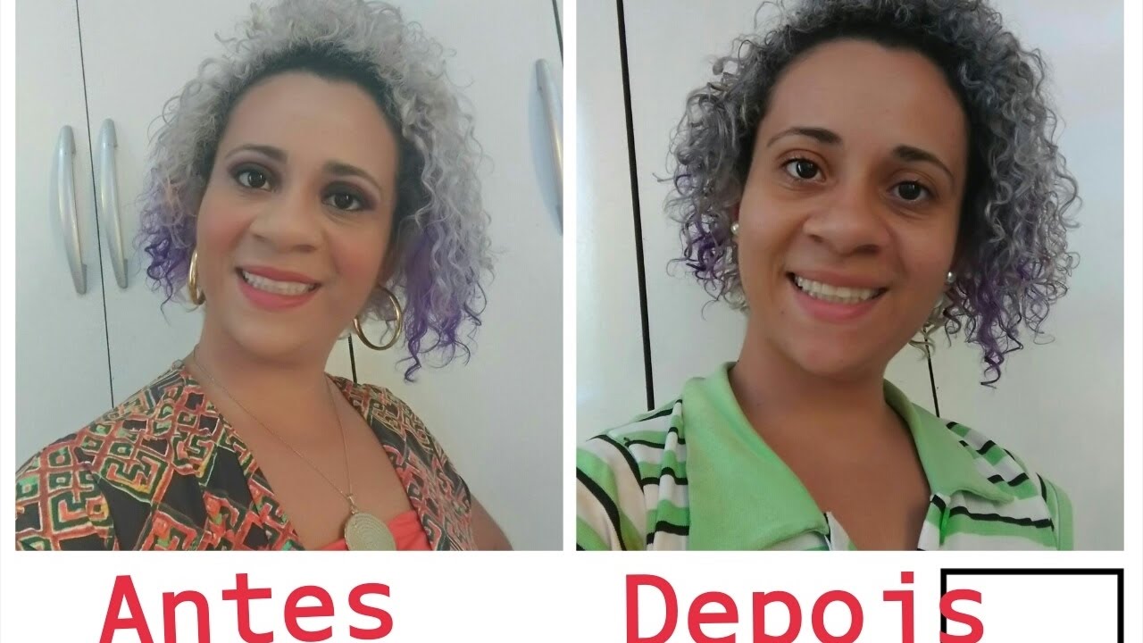 Como deixar o cabelo cinza usando a tinta 0.1 Amend - YouTube
