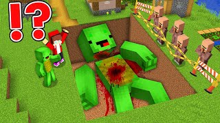 Who DID THIS To Mikey JJ is INVESTIGATING CRIME in Minecraft Maizen Challenge