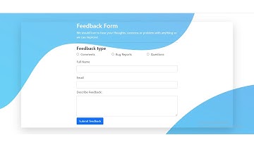 Bootstrap 5 Feedback Form | Responsive Feedback Page Design using Bootstrap 5 (No CSS) #theproviders