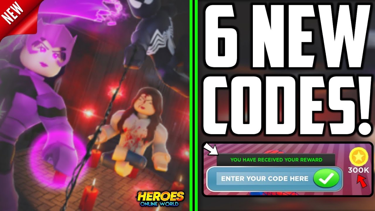 All Secret heroes online world Codes 2023