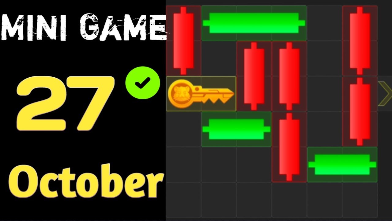 27 October hamster kombat mini game puzzle solved | today puzzle game solved |