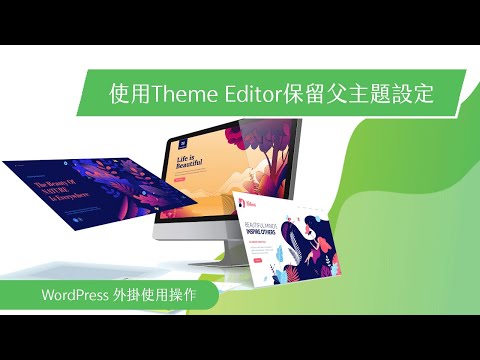 WordPress使用Theme Editor製作子主題保留原本設定