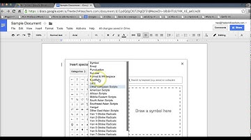 How to Insert Special Characters Into Google Documents