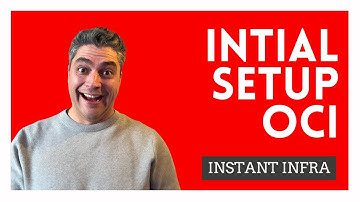 InstantInfra: Account setup OCI