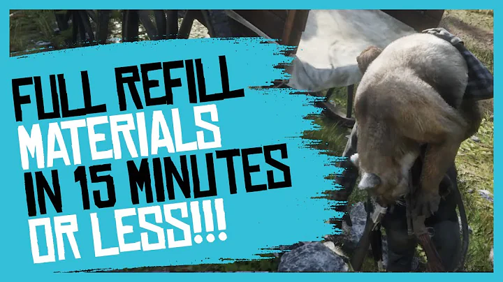 THE FASTEST WAY TO RESUPPLY MATERIALS FOR TRADER - RDR2 ONLINE - DayDayNews