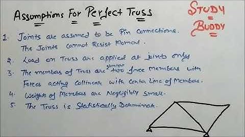 Assumptions For Perfect Truss - Engineering Mechanics