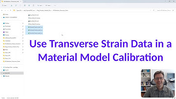 Use Transverse Strain Data in a Material Model Calibration