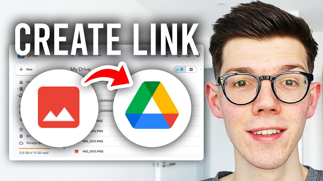 How To Create Link For Photos In Google Drive - Step By Step - YouTube