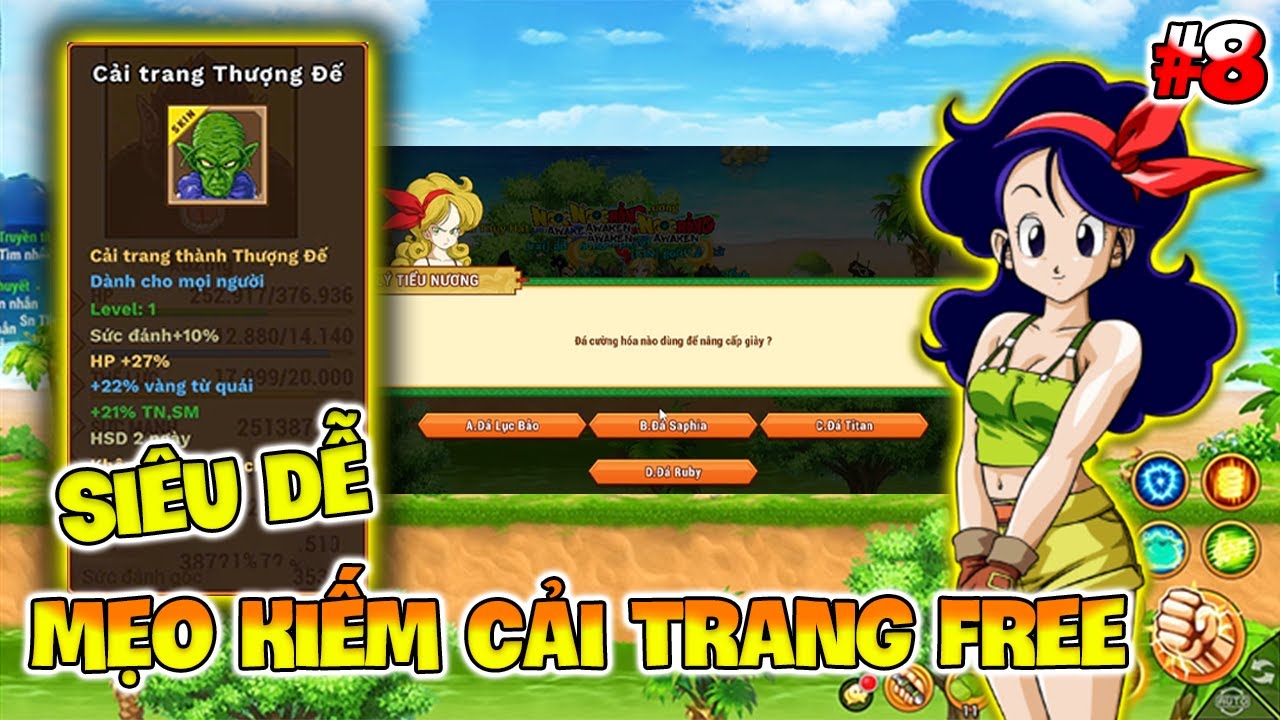 NGỌC RỒNG AWAKEN #8 - Đây Là Hoạt Động Kiếm Cải Trang Free Cực Dễ Và Siêu Ngon Dành Cho Dân Cày
