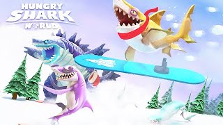 Hungry Shark World - Snowboarding Sharks