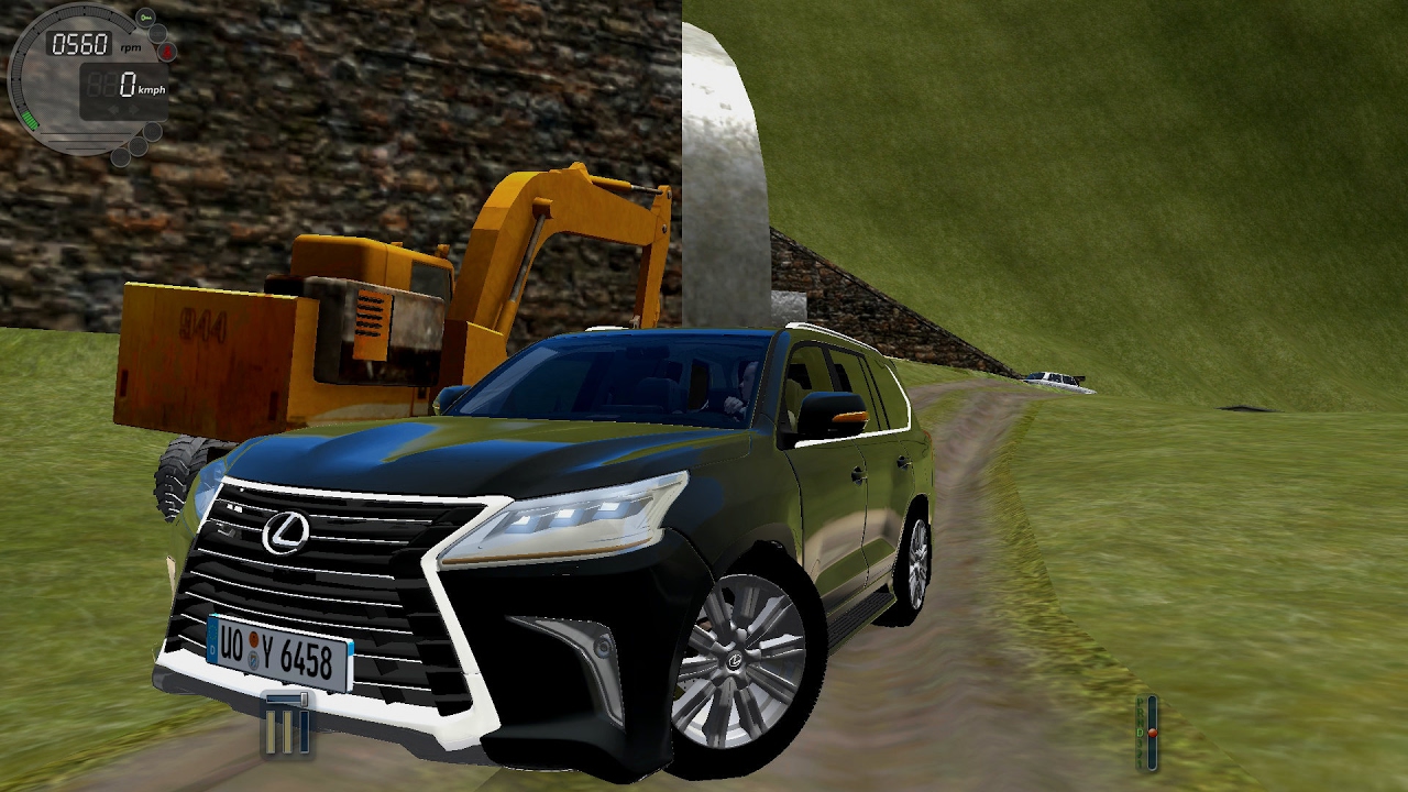 Lexus city car driving