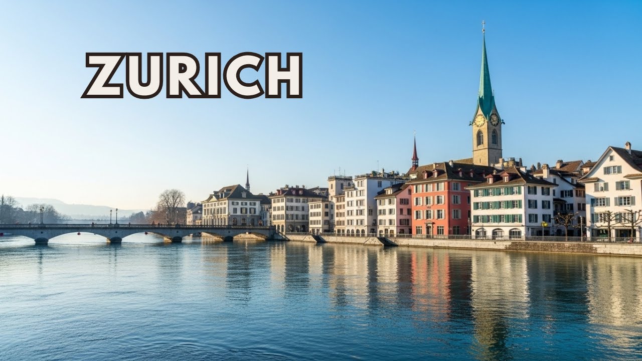 Relaxing Piano for Study & Sleep | Zurich Switzerland 4K Ambience