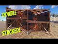 RUST - Floor Stacking Into A DOUBLE BUNKER - Rust Base Building