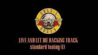 Download lagu Guns N' Roses - Live and let die guitar backing track - standard tuning