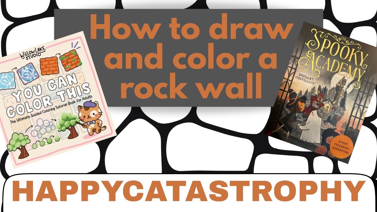 Каменная стена — как нарисовать и раскрасить #какрисовать #какраскраситьпошаг