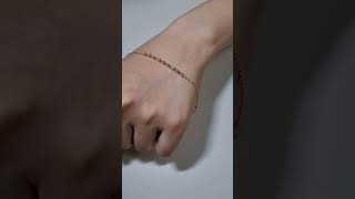 커팅볼팔찌 심플 데일리 14K 18K 여자 발찌 스타일 골드 레이어드 팔찌 신쥬얼리