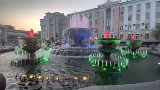 Шоу фонтанов в Улан-Удэ