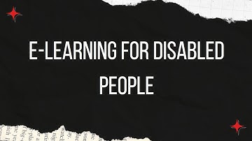 Tutorial of E-Learning for Disabled People App