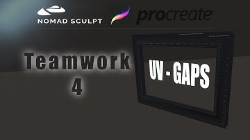 Nomad Sculpt & Procreate - Teamwork 4 - UV Map avoid Gaps 11.12.2021