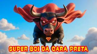 🦸‍♂️🐂 Super Boi da Cara Preta: O Boi Heroi Protege a Cidade  | Música Infantil Educativa