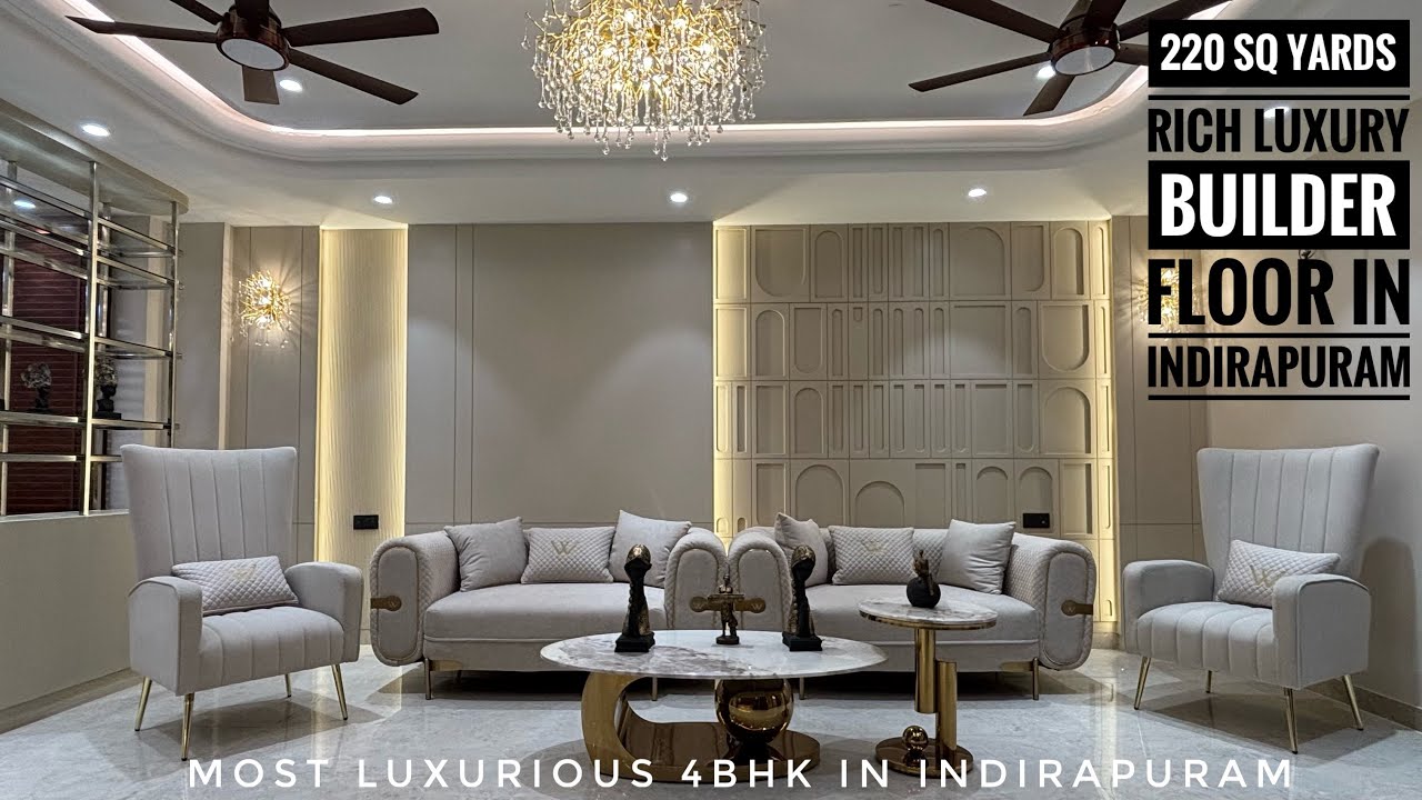 MOST LUXURIOUS😍4BHK INDEPENDENT FLOOR IN INDIRAPURAM