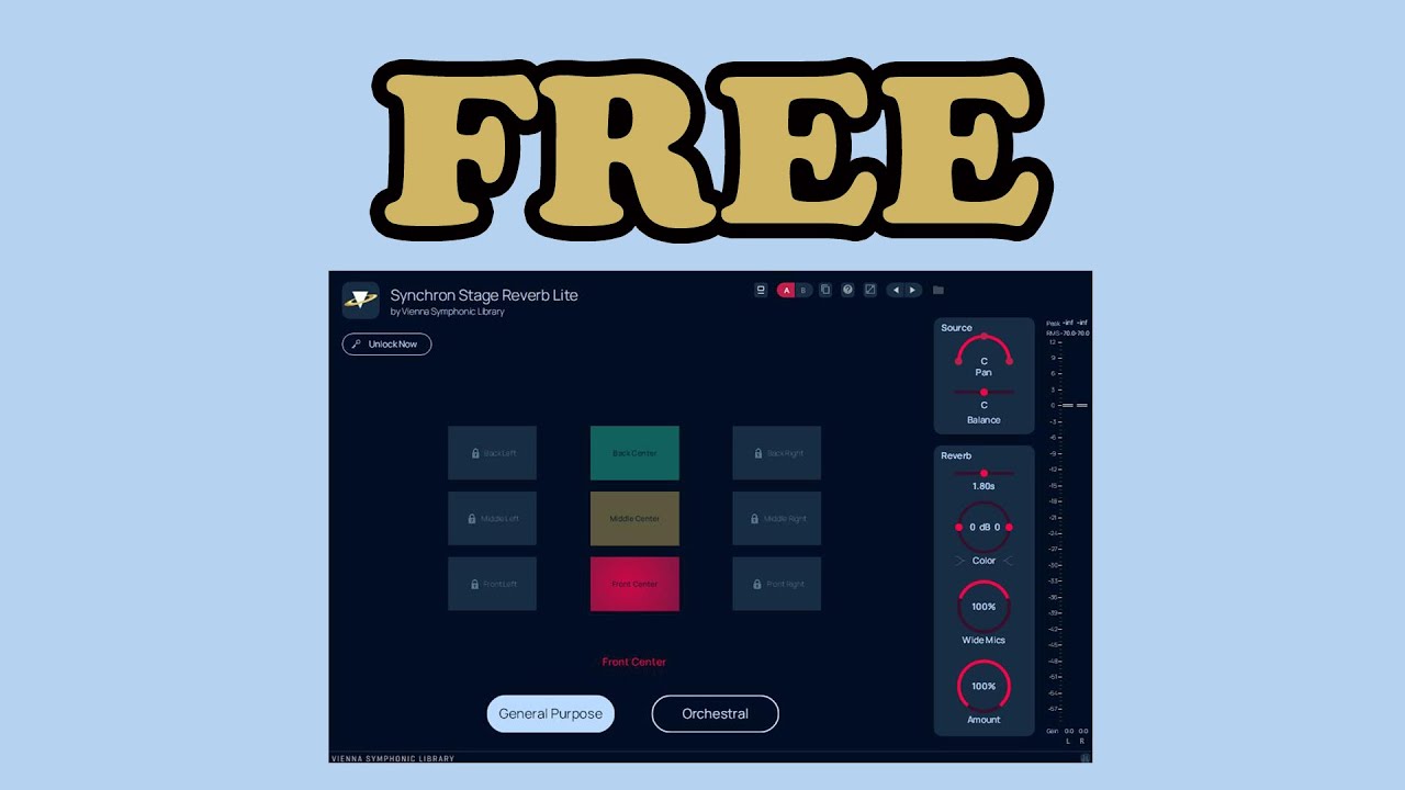 FREE Synchron Stage Reverb Lite by Vienna Symphonic Library
