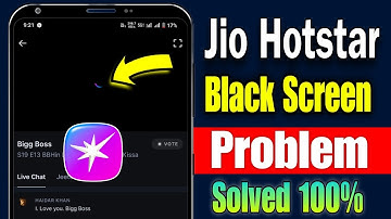Jiohotstar me black screen problem | Jiohotstar black screen problem | Jiohotstar black screen 