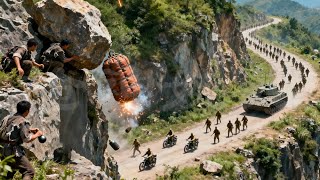 中國高手山頂伏擊，天降巨大陷阱，日軍部隊瞬間全殲⚔️  抗日  MMA | Kung Fu