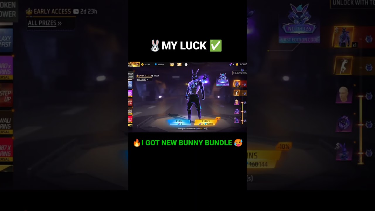 NEW BUNNY BUNDLE 🔥 FREEFIRE NEW BUNNY BUNDLE EVENT 😍 FREEFIRE NEW EVENT
