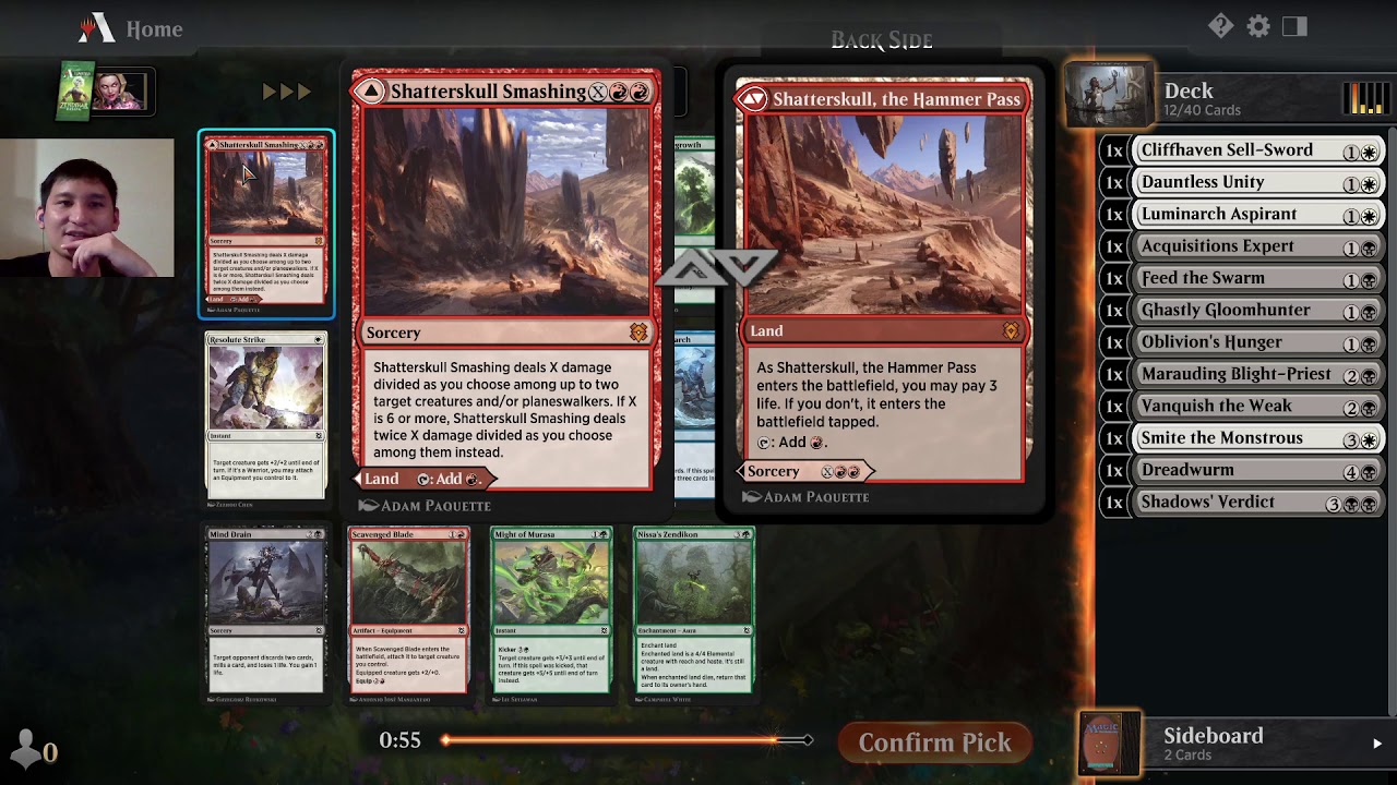 ZENDIKAR RISING DRAFT | ENCOUNTER A DRAFTED PERFECT DIMIR ROGUE DECK !!! | MTG ARENA 魔法风云会