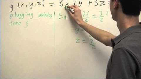 Lagrange Multipliers in Three Variables